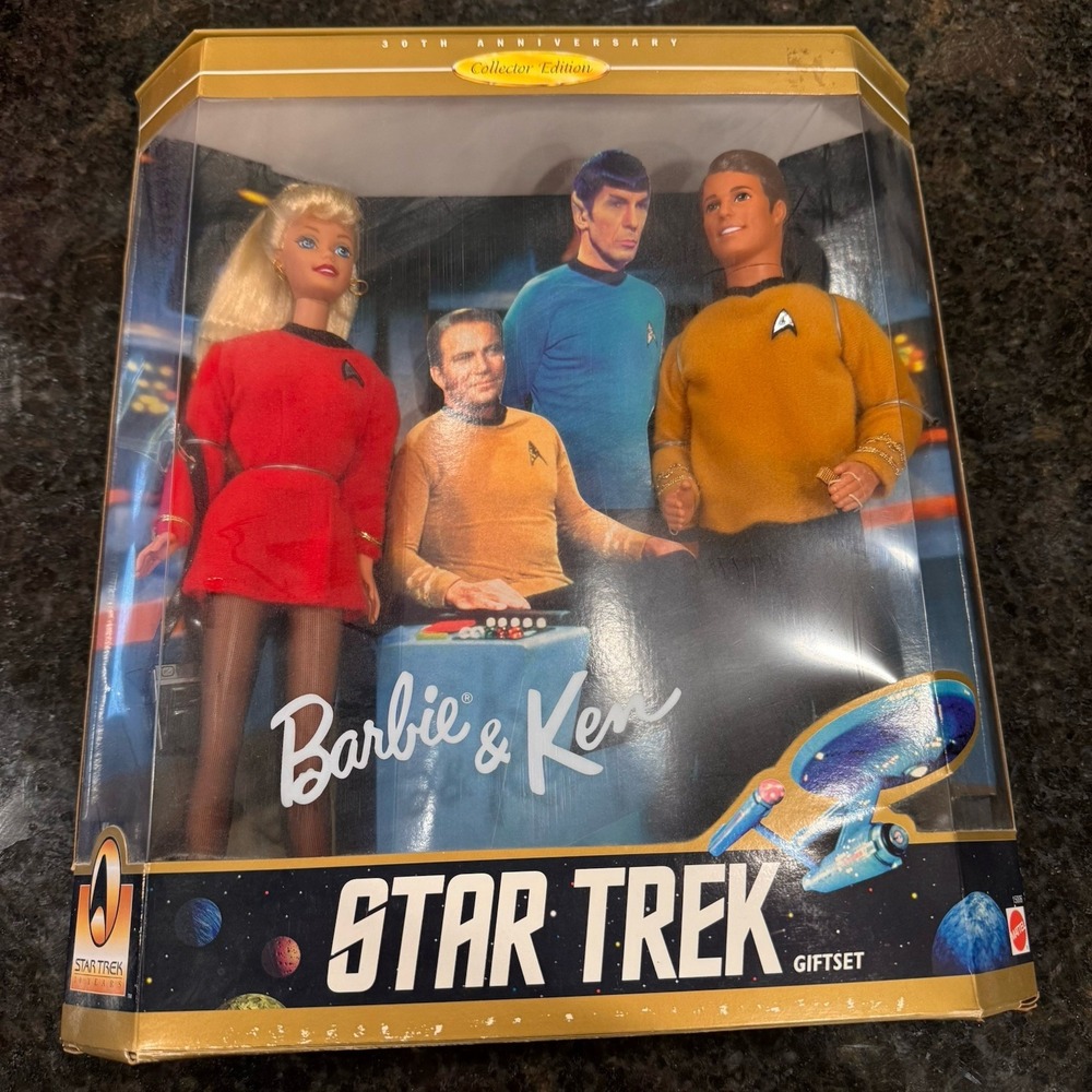 1996 Barbie & Ken Star Trek Gift Set Collector Edition 30th Anniversary